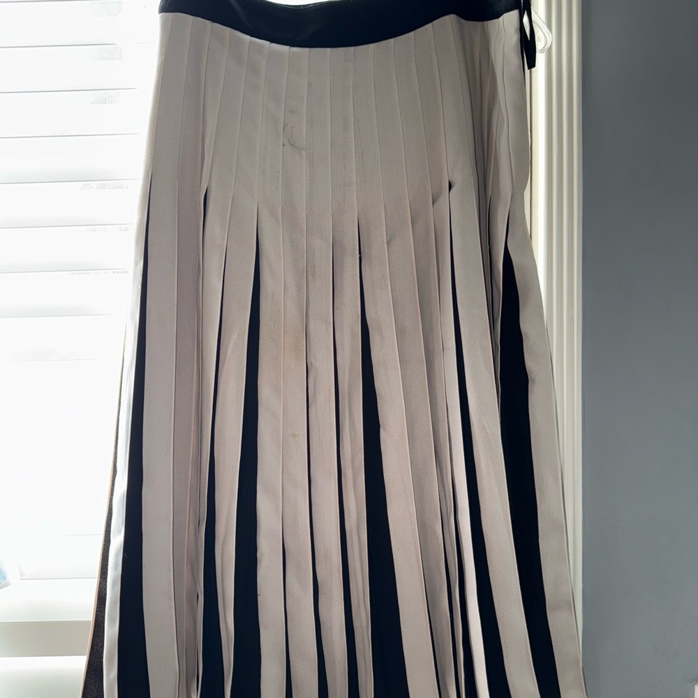 Ted Baker Black and Cream Midi Skirt